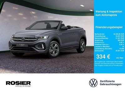 Usata VW T-Roc Cabriolet R-line 150 CV (110 kW) 2025 Grigio Cabrio