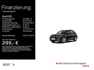 Gebraucht Audi Q5 204 PS (150 kW) 2021 A2 brillantschwarz (metallic) SUV