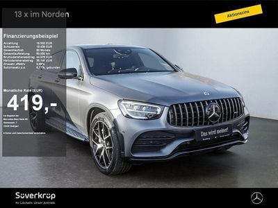 Grau Gebraucht 2021 Mercedes GLC400d AMG Coupé | 53.440 € (Fairer Preis)