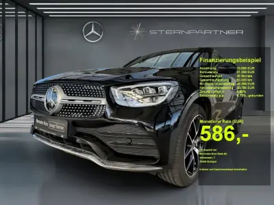 Gebraucht Mercedes GLC300 AMG 245 PS (180 kW) 2023 Schwarzlack obsidianschwarz Coupé