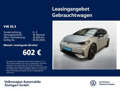 Gebraucht VW ID.3 GTX 239 kW (326 PS) 2025 Scale silver metallic/schwarz Kleinwagen