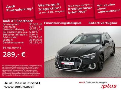 Gebraucht Audi A3 Advanced Plus 150 PS (110 kW) 2024 Schwarz Limousine