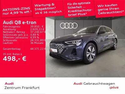 Occasion Audi Q8 e-tron Advanced 250 kW (340 ch) 2023 Gris SUV