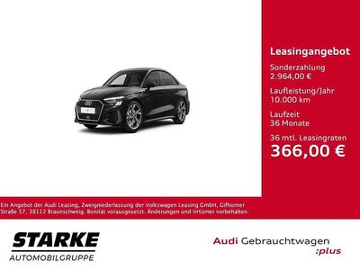 Gebraucht Audi A3 S-Line 150 PS (110 kW) 2022 Schwarz (mythosschwarz metallic) Limousine