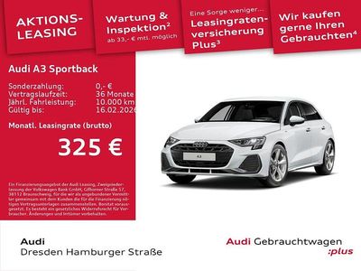 Gletscherweiß metallic Gebraucht 2025 Audi A3 S-Line Limousine | 34.490 € (Guter Preis)