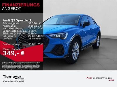 Gebraucht Audi Q3 Sportback S-Line 150 PS (110 kW) 2023 Blau SUV