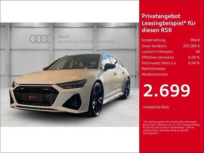 Nuova Audi RS6 Performance 630 CV (463 kW) 2025 Bianco Station wagon