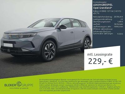 Neu Opel Grandland X Edition 145 PS (106 kW) 2025 /typ aussenverkleidung metalliclackierung SUV