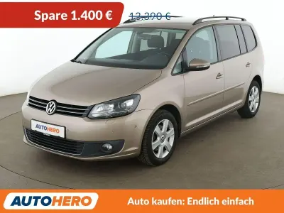 Gebraucht VW Touran Comfortline 105 PS (77 kW) 2015 Beige Van / Kleinbus