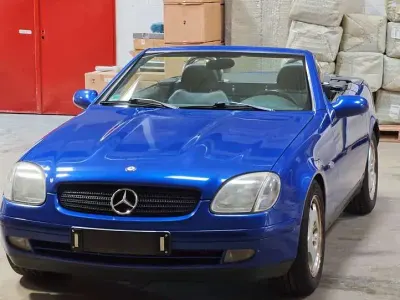 Gebraucht Mercedes SLK230 193 PS (141 kW) 1998 Blau Cabrio