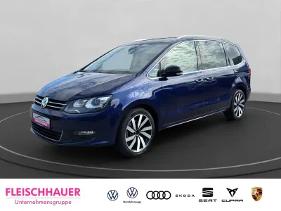 Gebraucht VW Sharan United 150 PS (110 kW) 2021 Blau Van / Kleinbus