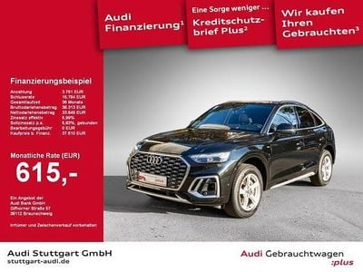 Mythosschwarz metallic Gebraucht 2021 Audi Q5 Sportback S-Line SUV | 37.610 € (Teuer)