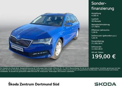 Usata Skoda Superb Ambition 150 CV (110 kW) 2022 Blu Station wagon
