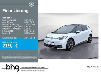 Gebraucht VW ID.3 Pro Performance 150 kW (204 PS) 2022 Weiß Kleinwagen