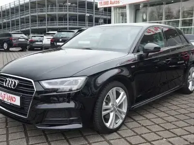 Brugt Audi A3 S-Line 150 HK (110 kW) 2019 Sort Sedan