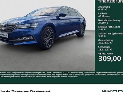 Gebraucht Skoda Superb LAURIN & KLEMENT 150 PS (110 kW) 2023 Blau Kombi