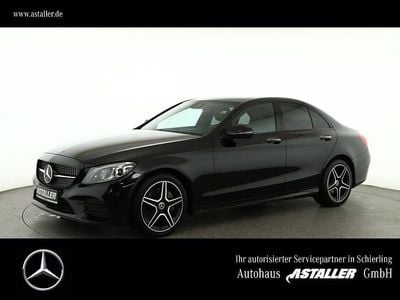 Gebraucht Mercedes C300 AMG line 245 PS (180 kW) 2019 Metalliclack obsidianschwarz Limousine