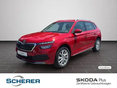 Gebraucht Skoda Kamiq Style 110 PS (80 kW) 2022 Velvetrot premium metallic (metallic) SUV