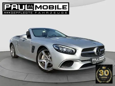 Używany Mercedes SL500 AMG line 455 KM (334 kW) 2018 Srebrny Kabriolet
