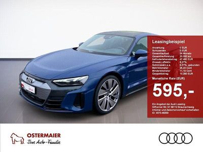 Gebraucht Audi e-tron GT quattro Comfort 350 kW (476 PS) 2022 Ascariblau metallic Limousine