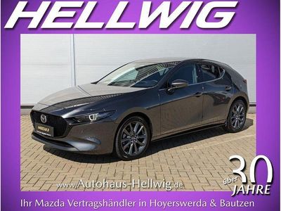 Neu Mazda 3 Exclusive 140 PS (102 kW) 2025 Machine grey metallic Limousine