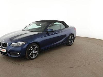 Gebraucht BMW 220 Sport Line 192 PS (141 kW) 2018 Blau Cabrio