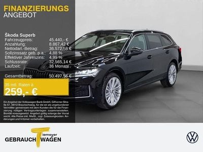 Neu Skoda Superb Selection 193 PS (141 kW) 2026 Schwarz Kombi