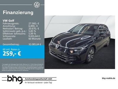Gebraucht VW Golf VIII Life 150 PS (110 kW) 2025 Grenadillschwarz metallic Limousine