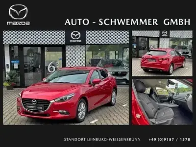 Gebraucht Mazda 3 Exclusive-Line 120 PS (88 kW) 2018 Rubinrot metallic (metallic) Limousine