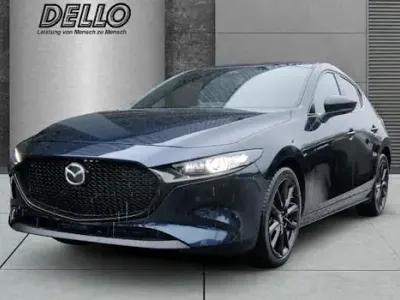 Ny Mazda 3 Exclusive-Line 186 HK (136 kW) 2025 Blå Sedan