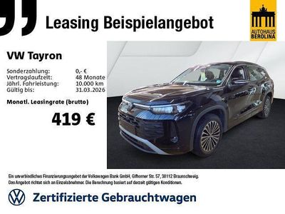 Schwarz Gebraucht 2025 VW Tayron Life SUV | 41.444 € (Superpreis)