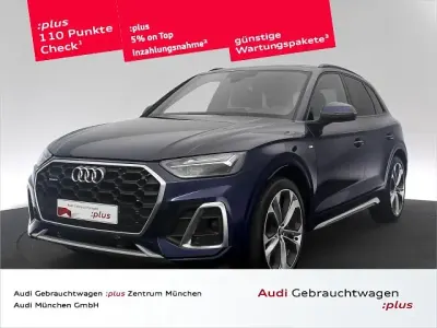 Gebraucht Audi Q5 S-Line 367 PS (269 kW) 2023 Navarrablau metallic SUV
