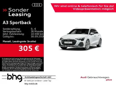 Gebraucht Audi A3 S-Line 116 PS (85 kW) 2025 Gletscherweiß metallic Limousine