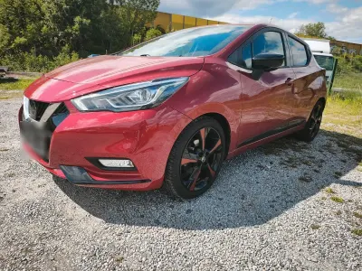 Occasion Nissan Micra Tekna 90 PK (66 kW) 2018 Rood Hatchback