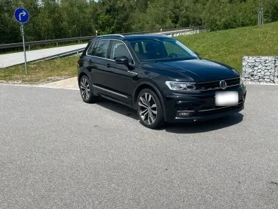 Gebraucht VW Tiguan R-line 180 PS (132 kW) 2017 Schwarz SUV