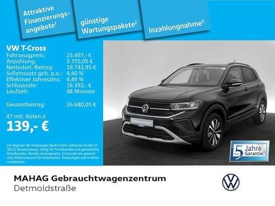 Gebraucht VW T-Cross Goal 116 PS (85 kW) 2025 Deep black perleffekt SUV