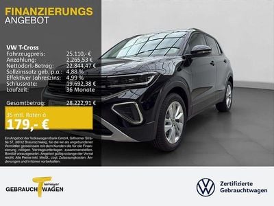Schwarz Neu 2025 VW T-Cross Life SUV | 25.110 € (Superpreis)