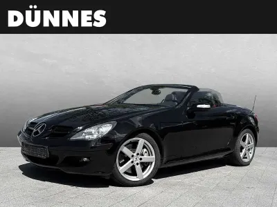 Gebraucht Mercedes SLK200 163 PS (119 kW) 2007 Schwarz (obsidianschwarz metallic) Cabrio