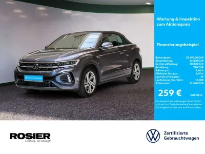 Gebraucht VW T-Roc Cabriolet R-line 150 PS (110 kW) 2025 Grau / rauchgrau (metallic) Cabrio