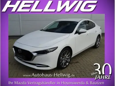 Ny Mazda 3 Exclusive 140 HK (102 kW) 2025 Hvid Sedan