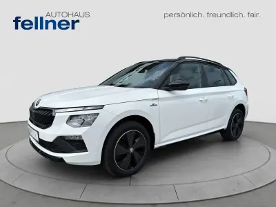 Gebraucht Skoda Kamiq Monte Carlo 116 PS (85 kW) 2024 Candyweiß/blackmagic perleffekt SUV