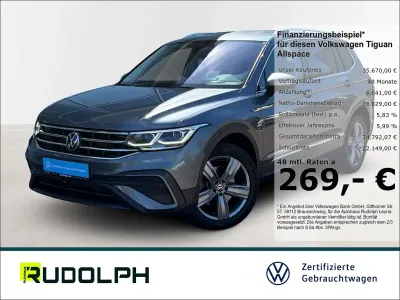 Gebraucht VW Tiguan Allspace Life 190 PS (139 kW) 2022 Platinum grey metallic SUV