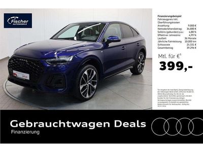 Blau Gebraucht 2022 Audi Q5 Sportback S-Line SUV | 43.880 € (Fairer Preis)