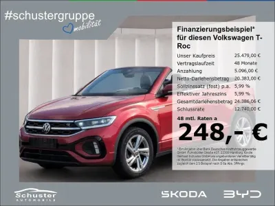Gebraucht VW T-Roc Cabriolet R-line 150 PS (110 kW) 2022 Rot Cabrio