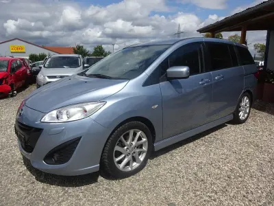 Gebraucht Mazda 5 Sports-Line 150 PS (110 kW) 2010 Blau Van / Kleinbus