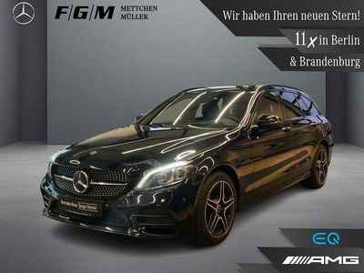 Unilack schwarz uni Gebraucht 2020 Mercedes C300e AMG line Kombi | 27.970 € (Teuer)