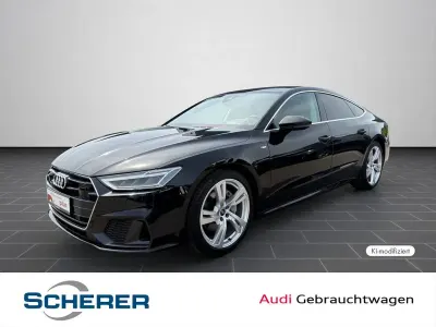 Gebraucht Audi A7 S-Line 265 PS (194 kW) 2023 Mythosschwarz metallic Limousine