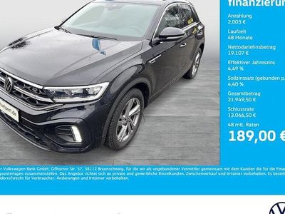 Begagnad VW T-Roc R-line 110 HK (80 kW) 2022 Svart SUV