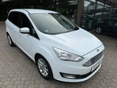 Gebraucht Ford Grand C-Max Titanium 182 PS (133 kW) 2016 Weiß Van / Kleinbus