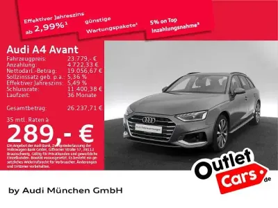 Gebraucht Audi A4 Advanced 204 PS (150 kW) 2021 Gelb Kombi